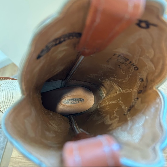 Lucchese 2000 Series Women’s 6B Western Boots T1521KD Parched Wheat Goat 2003 - Picture 12 of 16